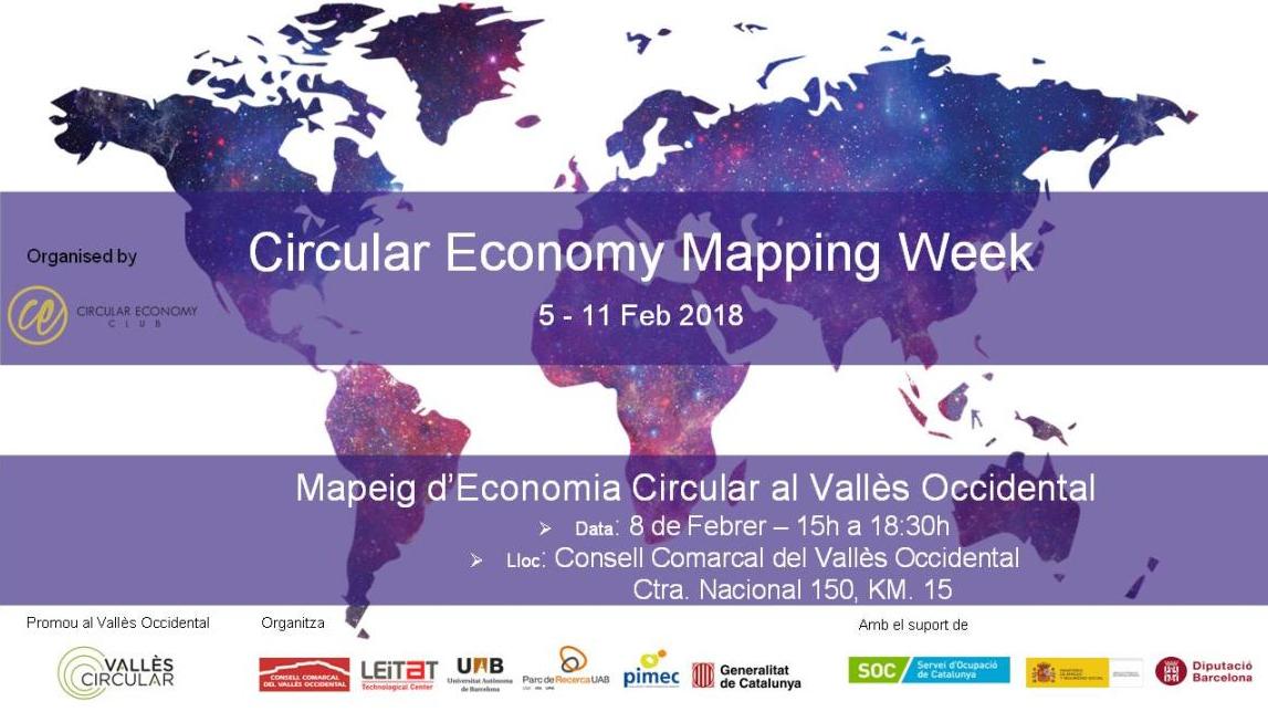 Inscripcions obertes per a la primera edició de “Mapeig d’Economia Circular al Vallès Occidental”.